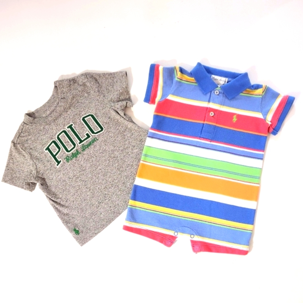 Polo Ralph Lauren Set for Baby Boy  Romper & Onesie 6 Months